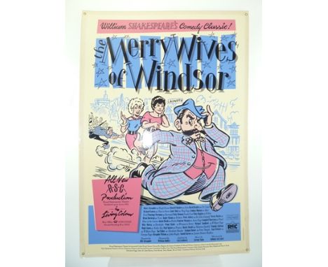 SIX VINTAGE R.S.C. MOUNTED POSTERS, to include "Les Miserables", "As You Like It", "Camille", "Troilus & Cressida", "The Merr