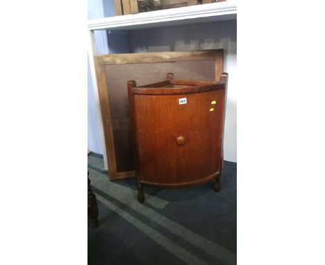 Oak corner stick stand and card table