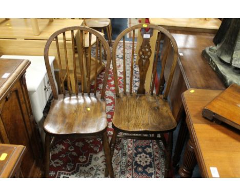 TWO VINTAGE STICKBACK CHAIRS