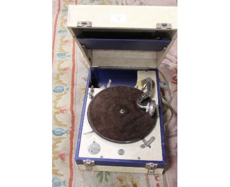 A DECCA 66 PORTABLE RECORD PLAYER