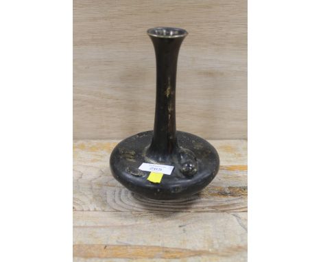 A CAST BRONZE TYPE ORIENTAL STYLE VASE