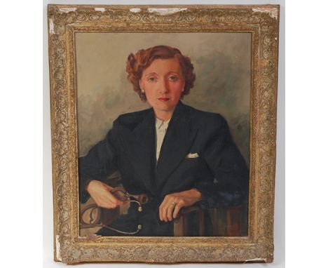 J. Joyce, (20th century,) Head and shoulders portrait of an R.A.F. Officer, oil on canvas, signed lower right and dated 1943,