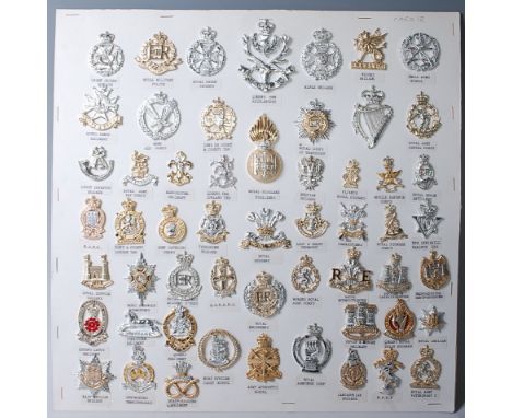 A collection of assorted cap badges and insignia to include Royal Army Dental Corps, Mercian Brigade, Leicester & Derbyshire 
