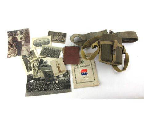 A collection of WWII ephemera and collectors items to include various photographs, some having hand written messages to the b