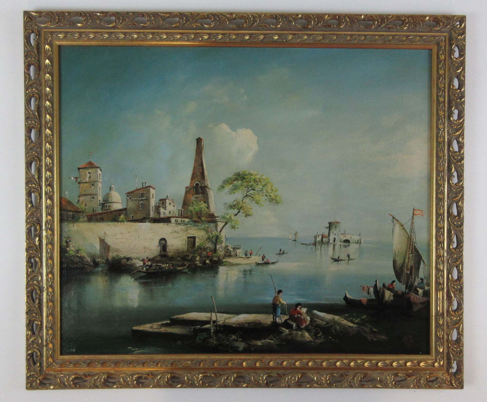 Norman Henry French, aka Rima (1906-1984),an Italian scene,signed Rima