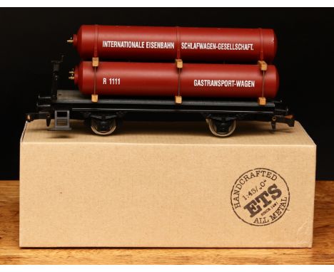 ETS (Electric Train Systems, Czech Republic) O Gauge tinplate 419 gas transport wagon, R.1111, boxed 