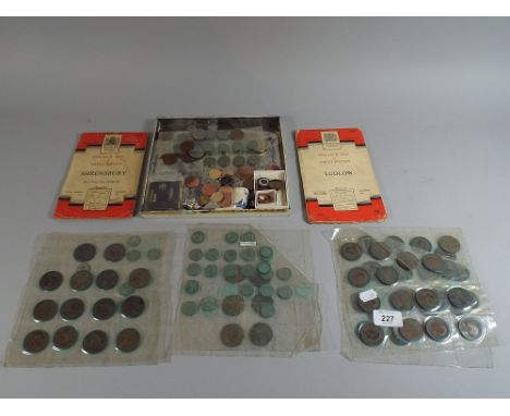 A Collection of English Coinage, Enamel Badges Delft Pipe Etc.  