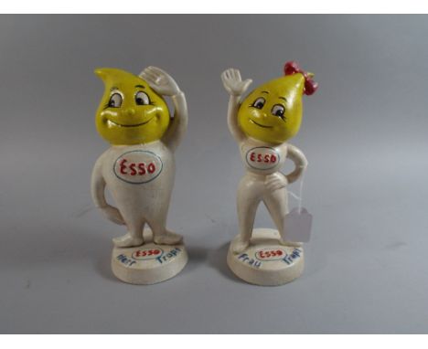 A Pair of Reproduction Cast Metal Esso Money Banks. (Plus VAT).