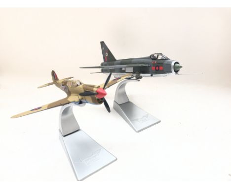 A Corgi P40 Kittyhawk "ET953" #US35207 and a EE lighting F3 #49403 both boxed.