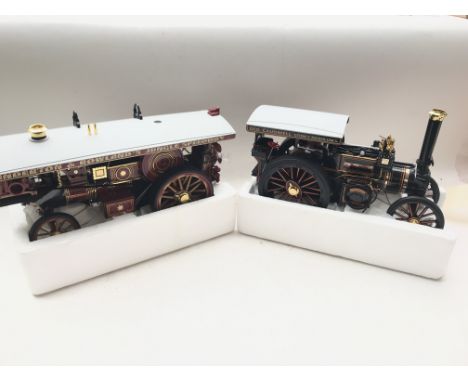 A midsummer Models Chas Burrell &amp; Sons "Earl Beatty" Burrell Scenic Showman's Engine boxed and a Chas Burrell &amp; Sons 