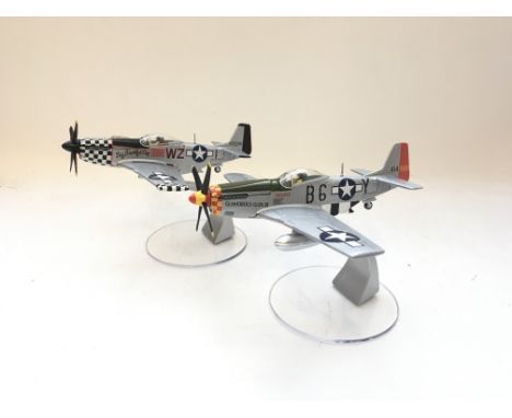 A Corgi P51D Mustang of 363rd Fighter Group #49302 and a P51D Mustang USAF 78th Fighter Group #49301 scale 1:72 both boxed.
