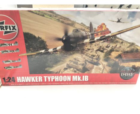 A Airfix model Hawker Typhoon m.k.1B scale 1:24 complete.#A19002