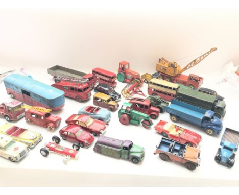 A Collection of Play worn Corgi, Dinky, Lesney ect cars.