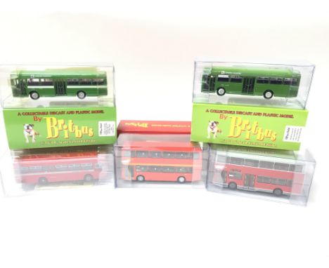 A collection of 5 Britbus A 1/76"00" Scale models. Boxed.