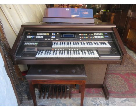 TECHNICS ELECTRIC ORGAN AND STOOL 