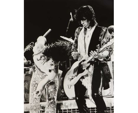 Ed Finnell (American, b.1956)'Mick Jagger &amp; Keith Richards - The Rolling Stones, Tour of The Americas'Los Angeles Forum, 