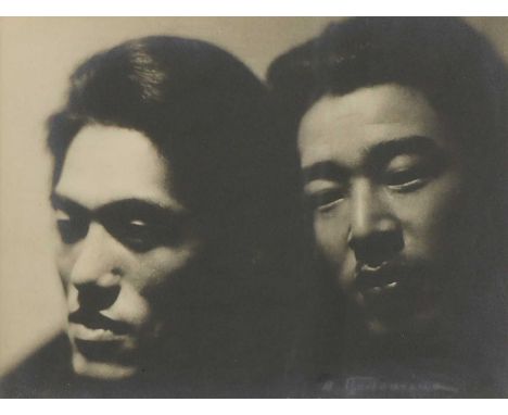 *Albert Rudomine (French, 1892-1975) Portrait of two oriental men, c.1930silver gelatin print, signed in red16.5 x 23cm*Artis