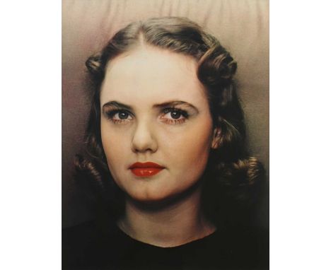 Paul Outerbridge Jr (American, 1896-1958) Portrait of young woman, c.1940 a carbro-colour print, with estate stamp verso30 x 