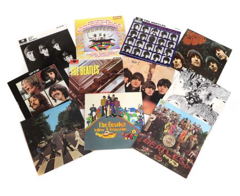 The Beatles,a collection of LPs to include, Sgt.Pepper's Lonely Hearts Club Band, Stereo YEX 637 PCS 7027, Yellow Submarine, 