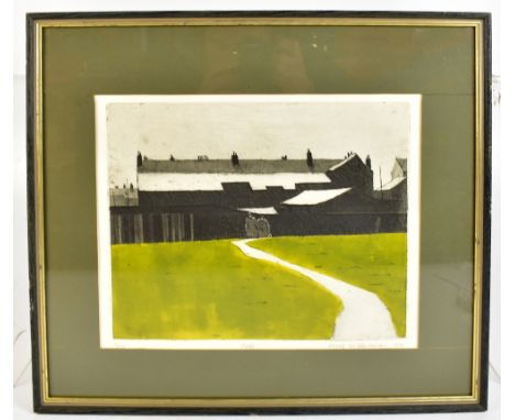 DEREK WILKINSON (1929-2001); pencil signed limited edition print, 'Path', signed and dated 1975 lower right, 26.5 x 33cm, fra