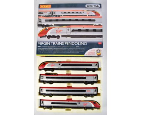 HORNBY; a boxed R2467X OO Gauge Digital Virgin Trains Pendolino Train Pack.Additional InformationIn good condition, light dus