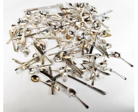 A silver plated cutlery service.Additional InformationGeneral wear, tarnishing, light scratches and scuffs. The service is lo