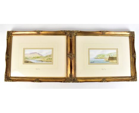 DIGBY PAGE (born 1935); two watercolours, coastal and river landscapes, both signed lower left with Henry Buckland Fine Art A