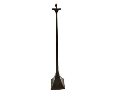 STYLIFY; a hammered metal standard lamp, height 153cm.