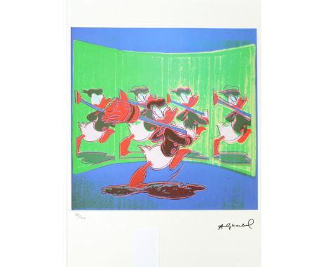 AFTER ANDY WARHOL (1928-1987); limited edition lithograph print, 'Donald Duck', from the Leo Castelli Gallery, edited by Geor