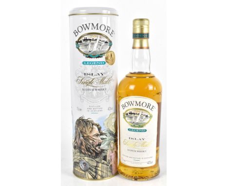 WHISKY; a single bottle of Bowmore Legend Islay Single Malt Scotch Whisky, 40% 70cl, in presentation carton.Additional Inform