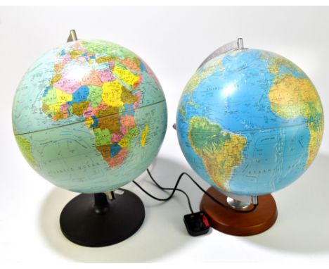 A Scan-Globe circa 1980s and a modern illuminating example, height of former 41.5cm (2).Additional InformationThe first globe