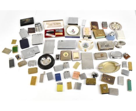 A&nbsp;quantity of assorted smoking accessories&nbsp;including a Ronson textured table lighter,&nbsp;various cigarette boxes,