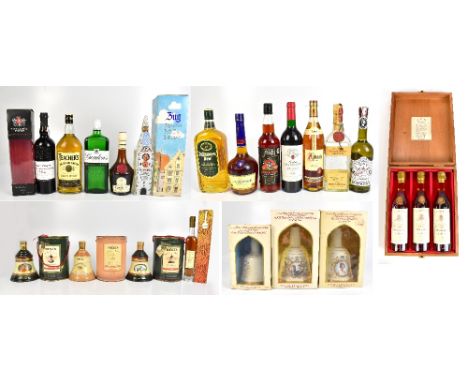 MIXED SPIRITS: six boxed Bell's blended Scotch Whiskies including commemorative examples for Christmas 1990 and 1991, birth o