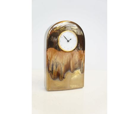 Poole pottery mantle clock 