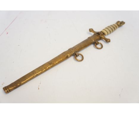 Dagger &amp; scabbard - We believe this has been pieced together with different parts to include the German symbol, soviet un