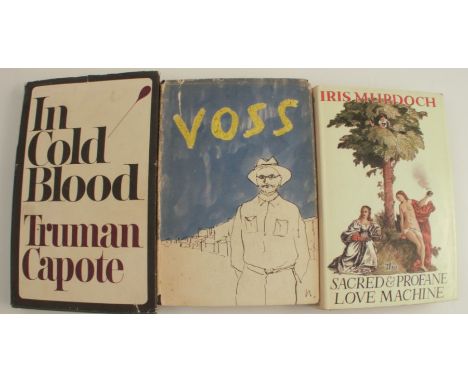 In Cold Blood, by Truman Capote, published by Hamish Hamilton, 1966, first UK edition, dust jacket, together with Voss, by Pa