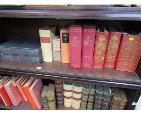 HERALDRY, "Burke's Landed Gentry" 1879 in 2 volumes and similar set, 106th edition in 2 volumes, also "Debrett's Peerage" 191