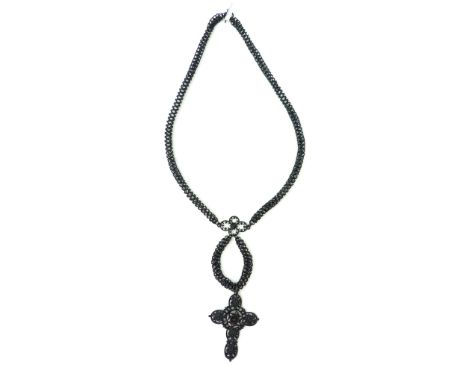 Gold Gab Ich Fur Eisen iron cross necklace. The intricate banding creating a floral design within the cross motif. Likely giv