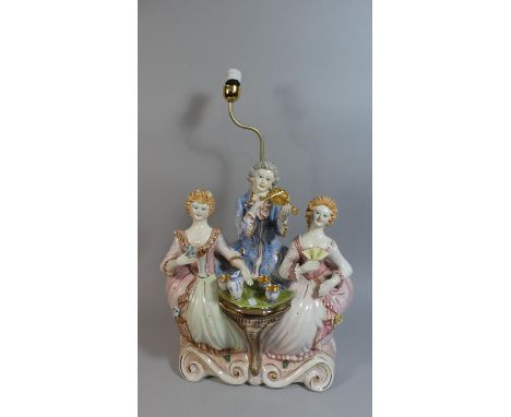 A Large Italian Figural Table Lamp 
