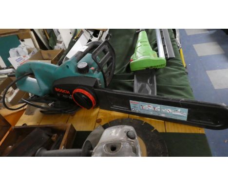 An Electric Bosch Chainsaw 