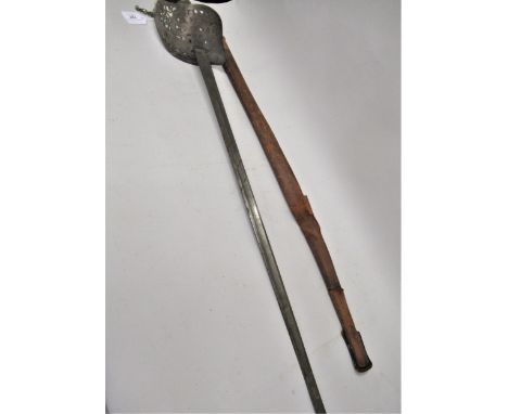 George V dress sword with leather scabbard (scabbard at fault) 