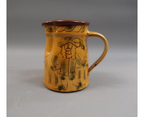 Mary Wondraosch, small Compton pottery jug inscribed ' A token from Guildford House, Surrey ', 4.5ins high 