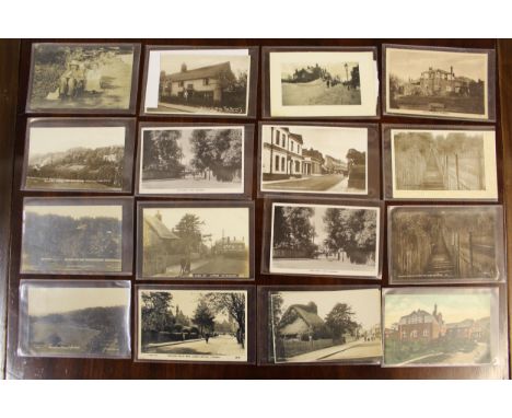 Thirty two postcards, Croydon related including fourteen RP's, Jacobs Ladder, Caterham Valley, Caterham snow, High Street Cat