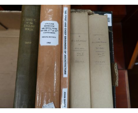 One volume, ' History of the English Country House ', two volumes ' A Pilgrimage in Surrey ' by Ogilvy, one volume ' English 