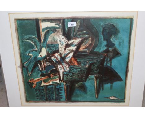 David McLure, signed Limited Edition colour print, ' Moonlight Sonata ' No. 10 of 12, 19ins x 22.25ins, framed 