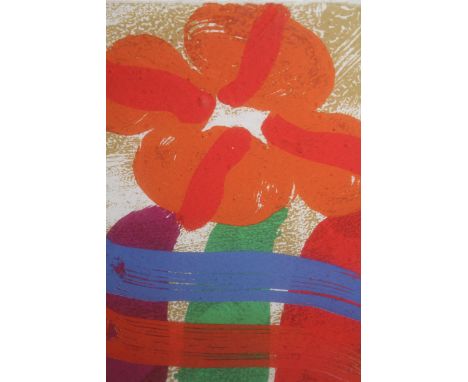 Albert Irvin, silk screen print ' Libra ', 2010, 21cms x 15cms, framed (Royal Academy label verso)It is a printed signature 