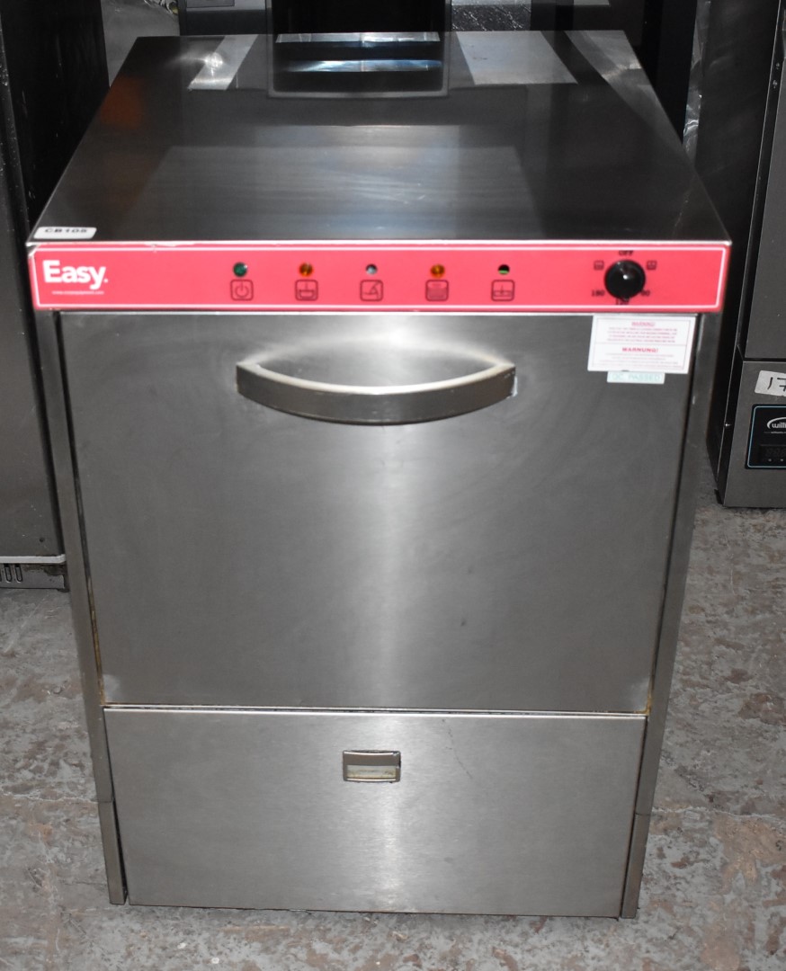 1 x Easywash D50 Commercial Dishwasher Suitable For 500mm Baskets 2016 Model With Stainless