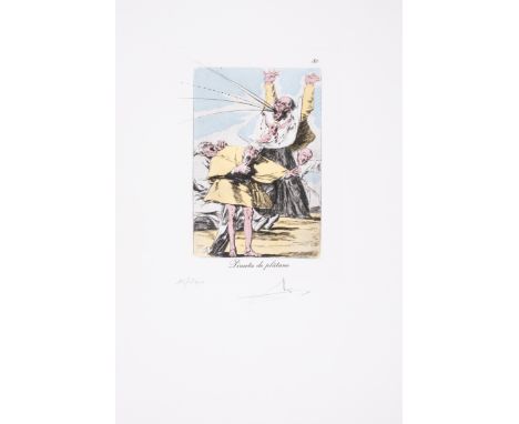 Salvador Dalí (1904-1989)Pirueta de plátano, from Les Caprices de Goya de Dalí (Field 77-3-1; M&L 927)Drypoint on heliogravur