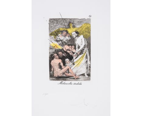Salvador Dalí (1904-1989) Melancolia sordida, plate 69 from Les Caprices de Goya de Dalí (Field 77-3; M&L 916)Drypoint on hel