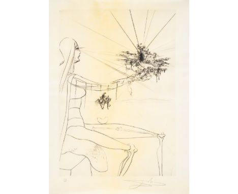 Salvador Dal&iacute; (1904-1989)C&rsquo;est tr&egrave;s loin dans l'espace, from Roi, je t'attends &aacute; Babylone (Field 7